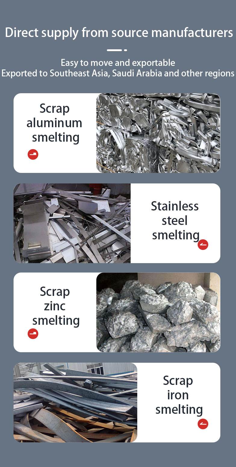 Melting Aluminum and Zinc Energy-Saving Small Gas-Fired Crucible Furnace