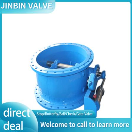 Butterfly type buffer check valve stainless steel carbon steel ductile iron flange connection