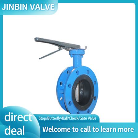 The flange centerline butterfly valve has good sealing performance, and the turbine handle has complete specifications