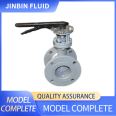 Flexible operation of manual carbon steel ventilation butterfly valve dust removal pipeline and flue