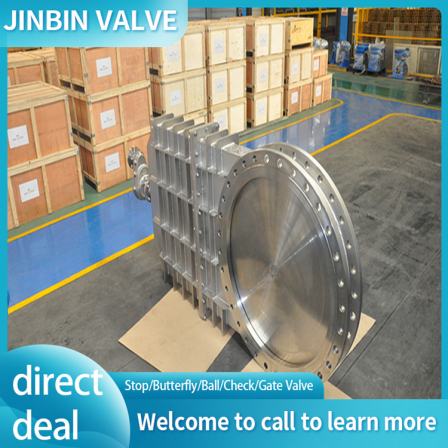 Jinbin fluid spur gear stainless steel flange bidirectional soft sealing knife welcome to call