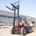 Off road forklift 3t four-wheel drive 5t multi-function 3.5t hydraulic loading and unloading truck seat driving diesel lift Cart