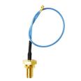 Blue waterproof extension cable IPx Ufl IPex to SMA female head inner hole RG1.37 adapter line feeder stock