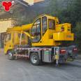 Small transportation crane for engineering construction, 5-ton Dongfeng Guoliu truck crane with double legs for more stability