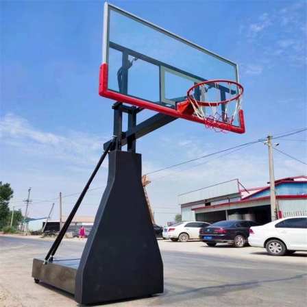 Mobile fixed basketball rack, giant bird sports installation, outdoor competition standard ball rack