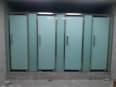 Installation of partition materials for restrooms, public restroom partitions, shopping malls, station toilets, glass partition doors, including accessories