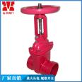 Rising stem red groove gate valve Z81X-16 ocean valve supports customization as needed