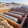 Kessano liquid fiberglass storage tank reinforced with reinforcing bars for leakage prevention, frost resistance, and sun resistance