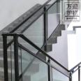 Iron staircase railing, retro home decoration building materials, staircase railing, villa outdoor step safety protection fence