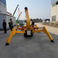 5 ton crawler spider crane can enter the elevator, hydraulic walking, remote control operation, sensitive and accurate operation, and customized operation