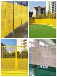 Construction fence, municipal road construction punching fence, construction site support, louver punching fence