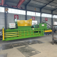 160 ton fully automatic horizontal waste paper hydraulic packaging machine, waste paper box compressor, automatic rope threading and buckle tying