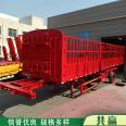 Air suspension dangerous goods transport vehicle 13 meter fertilizer transport high railing semi trailer 40 foot skeleton trailer