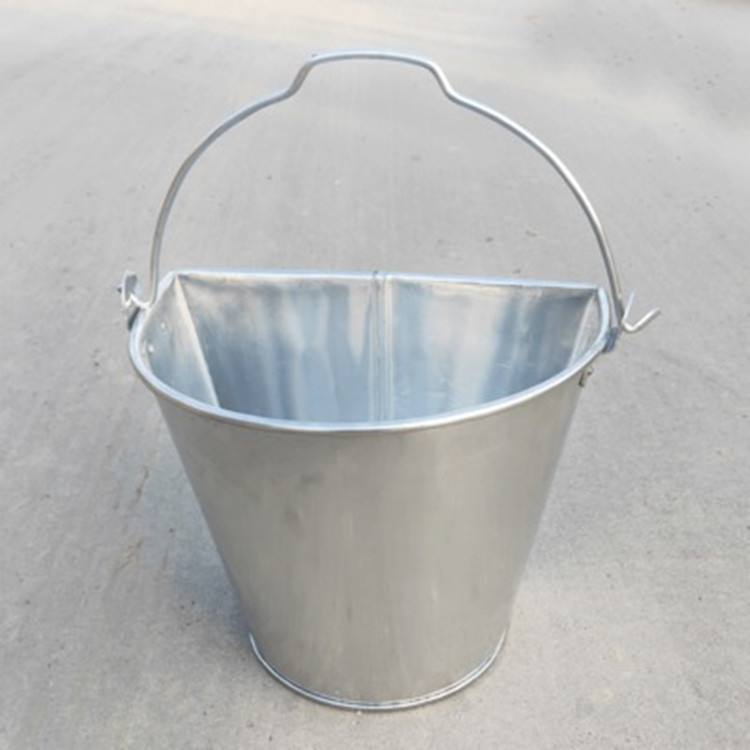 Explosion-proof fire bucket, semi circular portable wall hanging sand bucket, polished and customizable