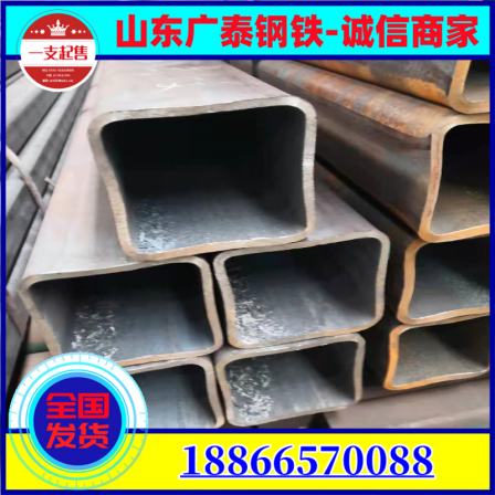 Q235 galvanized hollow rectangular tube cold-rolled bright square tube SPCC thick wall seamless flat tube