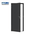 Manufacturer of steel Grade A fireproof flush door in the workshop of Yuou Door Industry Mall