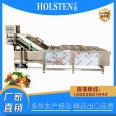 Automatic water replenishment, high-pressure spray, bubble cleaning machine, mint leaf cleaning, air drying assembly line, convergence quality