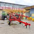 Tractive 10 disc hydraulic rake Large scale forage straw picking and collecting machinery Rake rake