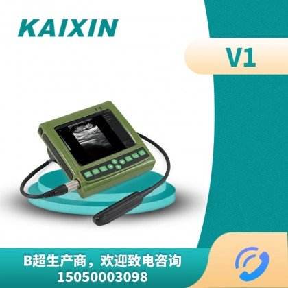 Portable B-ultrasound machine for cattle, horses, and large animals, strap type B-ultrasound machine, supplied by Kaixin Electronics V1