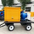 Supply of diesel engine mobile pump trucks for flood and drought resistance, 1000 square meters high flow self priming pump, sewage discharge, pumping and drainage pump