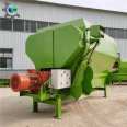 Cattle and Sheep Forage Mixer Large TMR Feed Preparation Machine 12 Cubic Double Axis Grass Mixer