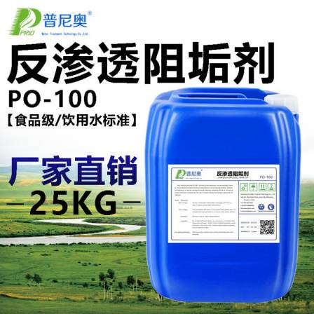 Punio reverse osmosis scale inhibitor PO100 pure water equipment food grade membrane scale inhibitor environmentally friendly and mild formula