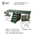 Command desk and chair (double person) with drawers, outdoor temporary command desk foldable and portable