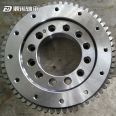 Small rotary table bearing, four point contact ball type slewing bearing with outer teeth, high-precision flange type slewing bearing