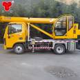 Small transportation crane for engineering construction, 5-ton Dongfeng Guoliu truck crane with double legs for more stability