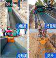 Drainage drainage channel, road side ditch, water channel machine, concrete side ditch sliding film machine