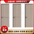 Minimalist style technology wooden flat panel paint door, high-quality boutique door can be made from one door to the top