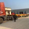 Frame semi-trailer 13.95 meter container semi-trailer transport vehicle, three bridge sea freight box carrier vehicle