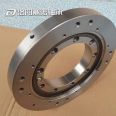 Small rotary table bearings, four point contact ball slewing support, internal and external double flange slewing bearings for forklift steering gear