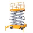 Small mobile lifting platform lifting 4-18 meters hydraulic high-altitude work lifting vehicle mobile shear fork lifting equipment