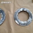 Rotary table bearing, inner and outer double flange small rotary bearing, thin-walled light rotary bearing