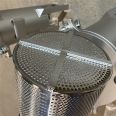 Sewn metal ring sealing filter bag, stainless steel bag filter, supplied by Hanke