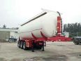 Sell environment-friendly tank type backward tipping Dump truck, powder material, rollover semi-trailer, complete procedures