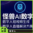 Monster AI Digital Person Customized Live Streaming and Delivery Platform Twin Posture Synthetic Financial Insurance