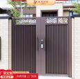 High end villa door, aluminum sliding door, baked paint wholesale, small entrance door, louvers, brushed solid wood, black