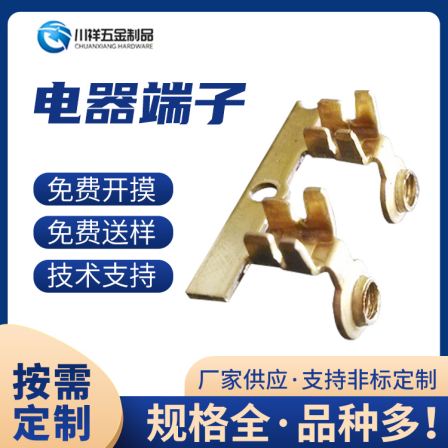 Electrical terminal wiring Low voltage electrical connector High impact resistance pressing hardware electrical copper strip Chuanxiang