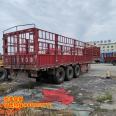 Sales of 13 meter 1.8 high warehouse railing semi trailer leaf spring design semi trailer export second-hand lightweight trailer