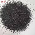 Spot supply of high-quality wear-resistant emery sand for sandblasting and rust removal, bright black sand ground hardening agent