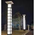 Jiuyi Solar Landscape Light Community Illuminated Courtyard Light 3.5m Aluminum Profile Retro Landscape Street Light