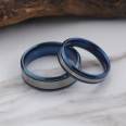 Carousel Jewelry New Classic Blue Couple Ring Wholesale Fashion Cross border Source Titanium Steel Ring