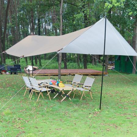 Outdoor roof thickening tent leisure entertainment Awning portable folding convenient camping leisure black glue