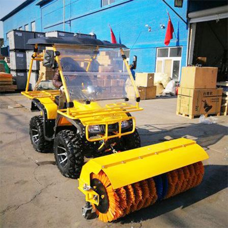 Road Snowplow Small hand propelled snow remover Electric road snow cleaning equipment Large driving snow throwing vehicle