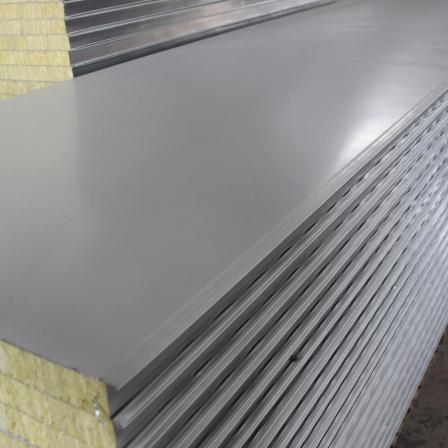 Roof panel, partition wall, sandwich panel, fireproof food factory partition insulation board, machine made rock wool board
