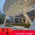 Irregular Metal Stainless Steel Frame Park Steel Structure Irregular Frame Pavilion Outdoor Steel Structure Long Corridor Pavilion