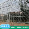 Edible mushroom planting greenhouse with C-shaped steel frame, double beam and double membrane design, strong resistance to wind and snow, stable and durable