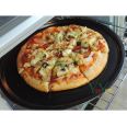 Yueying Round Black Pizza Slate Non stick Crispy bread baking pan Cordierite baking stone oven